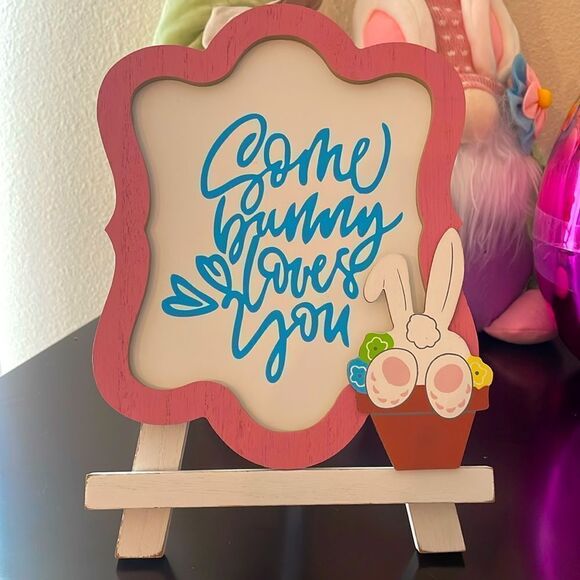 ‘SOME BUNNY LOVES YOU’ STANDING FRAME - Picture 1 of 4